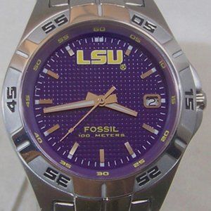 Fossil Men's NCAA LSU Tigers Round Dial Watch